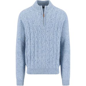 Fynch-Hatton - Gebreide Pullover - Katoenmix met Alpaca - Los Model - Ribboorden