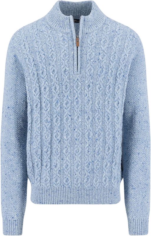 Fynch-Hatton - Gebreide Pullover - Katoenmix met Alpaca - Los Model - Ribboorden