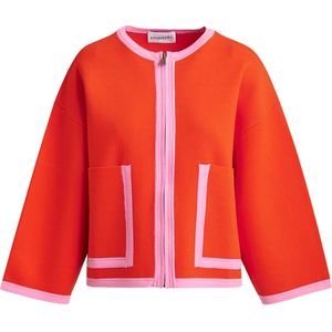 Essentiel Antwerp Dames vest oranje (Maat: M) - Halslijn: Ronde hals,