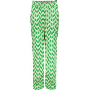 Geisha Pants all over print green broek groen (Maat: 176)