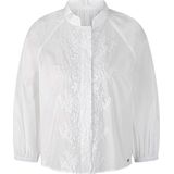 Marc Cain - Blouse - Wit - Opstaande Kraag
