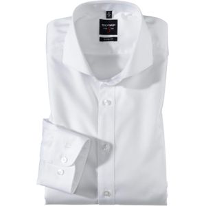 Olymp Level 5 Overhemd lange mouw wit (Maat: 41) - Effen