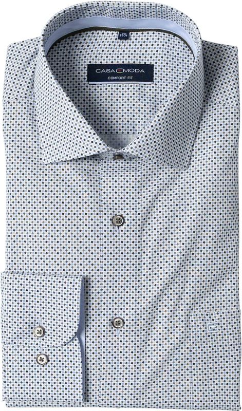 Casa Moda Overhemd groen, Bedrukt