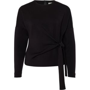 InWear Dames blouse zwart (Maat: M) - Effen - Halslijn: Ronde hals,