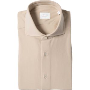 Xacus Overhemd lange mouw beige (Maat: 44) - Effen