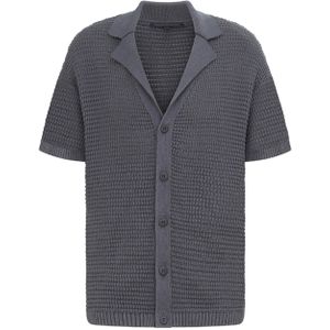 Drykorn Overhemd korte mouw grijs (Maat: M) - Effen