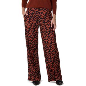 Enjoy allover print broek brique (Maat: M)