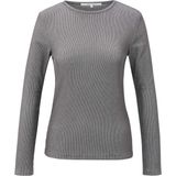 YAYA Top lange mouw 01-709215-510 Midden grijs