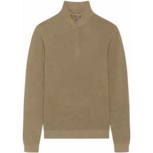 Matinique - Trui met Rits - Bruin - Schipperstruien