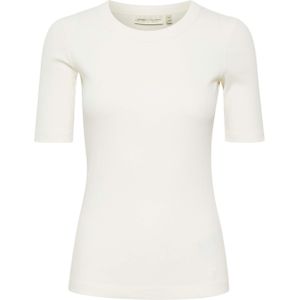 InWear T-shirt ecru (Maat: XL) - Effen - Halslijn: Ronde hals,