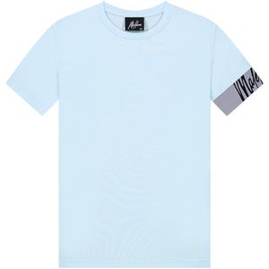 Malelions T-shirt blauw (Maat: 176) - Effen - Halslijn: Ronde hals,