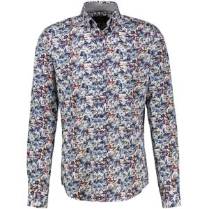 Lerros - Modieus Poplin Overhemd - Broken White - Heren