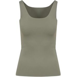 CC Heart Dames top groen (Maat: 38) - Effen - Halslijn: Vierkante hals,