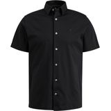 Vanguard Overhemd korte mouw zwart (Maat: S) - Effen