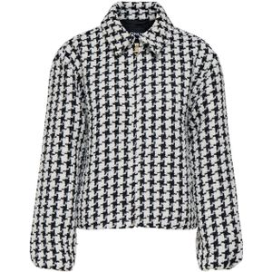 Only - Onlflorance Boucle Zip Jacket - Zwart - Damesjas