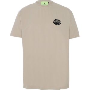 New Amsterdam T-shirt beige (Maat: 2XL) - Tekst - Halslijn: Ronde hals,