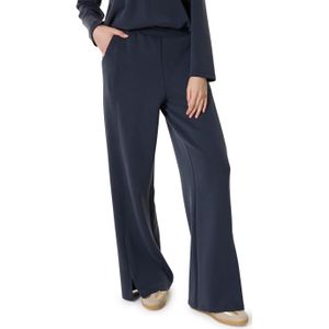 Rino & pelle Regular length with straight wide leg broek grijs (Maat: XS) - Effen