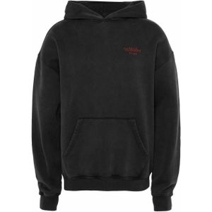 Denham Heren hoodie zwart (Maat: M) - Logo - Halslijn: Capuchon,