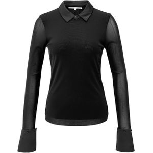 YAYA Top lange mouw 01-709346-511 Zwart