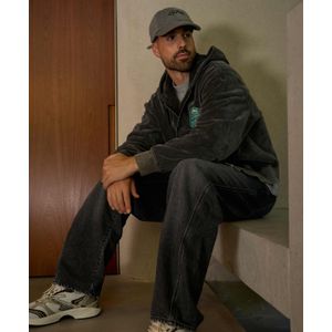 Don't waste culture Heren vest zwart (Maat: XL) - Fotoprint - Halslijn: Capuchon,