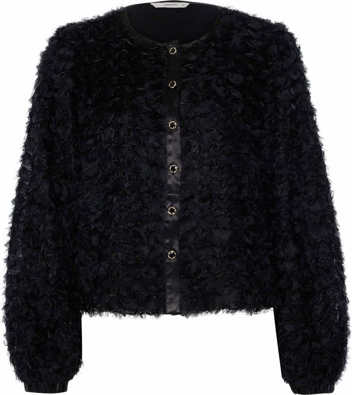 Summum - Jack - Zwart - Dames - Lange Mouwen - Ronde Hals - Knoopsluiting