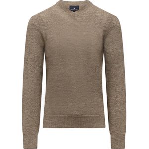 State of Art - Trui - Gemêleerd - V-hals - Bruin