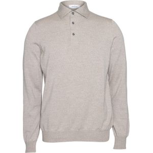 Gran Sasso Heren trui beige (Maat: 48) - Effen - Halslijn: Polokraag,