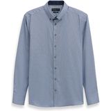 bugatti - Chemise à manches longues - Blauw grijs - Katoen
