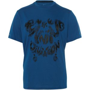 Nike T-shirt blauw (Maat: L) - Halslijn: Ronde hals,