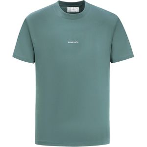 Pure Path T-shirt groen (Maat: M) - Tekst - Halslijn: Ronde hals,