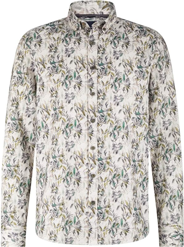 State of Art - Overhemd - Wit - Allover Print - Regular Fit