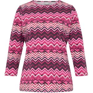 Rabe Dames longsleeve roze (Maat: 38) - Halslijn: Ronde hals,