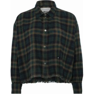 Bellerose Blouse groen (Maat: M) - Ruit - Halslijn: Polokraag,