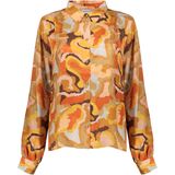 Geisha - Blouse Allover Print - Oranje