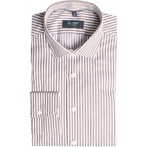 OLYMP SIGNATURE - Bruin - Overhemd - Tailored Fit - SIGNATURE Kent
