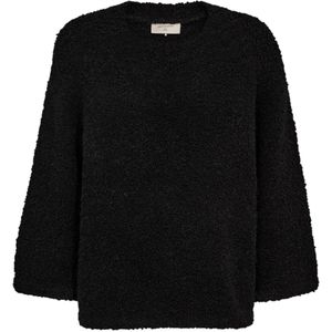 Freequent - Trui Christa - Zwart - Dames - Met Ronde Hals en Lange Mouwen