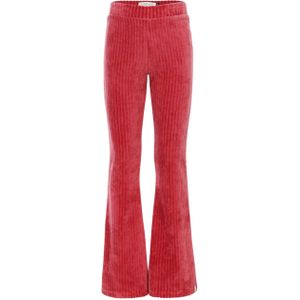 Looxs Little Little corduroy flare broek roze (Maat: 110) - Effen