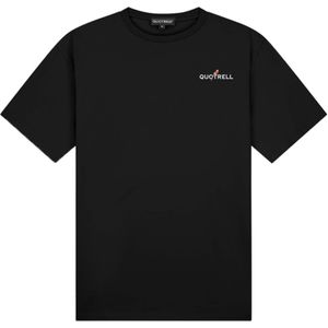 Quotrell T-shirt zwart (Maat: S) - Fotoprint - Halslijn: Ronde hals,