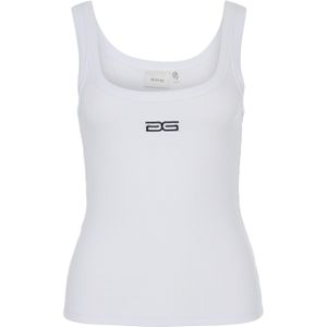 Gestuz Top wit (Maat: L) - Halslijn: Ronde hals,