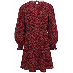 Looxs Little Meisjes jurk rood (Maat: 104)