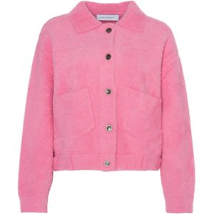 Rino & pelle Vest roze (Maat: L) - Effen - Halslijn: Ronde hals,