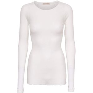 Seamless Basic Longsleeve onesize ecru (Maat: Onesize) - Halslijn: Ronde hals,