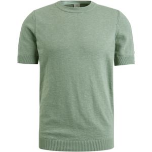Cast Iron T-shirt groen (Maat: 3XL) - Effen - Halslijn: Ronde hals,