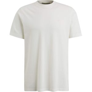 Cast Iron T-shirt ecru (Maat: S) - Effen - Halslijn: Ronde hals,