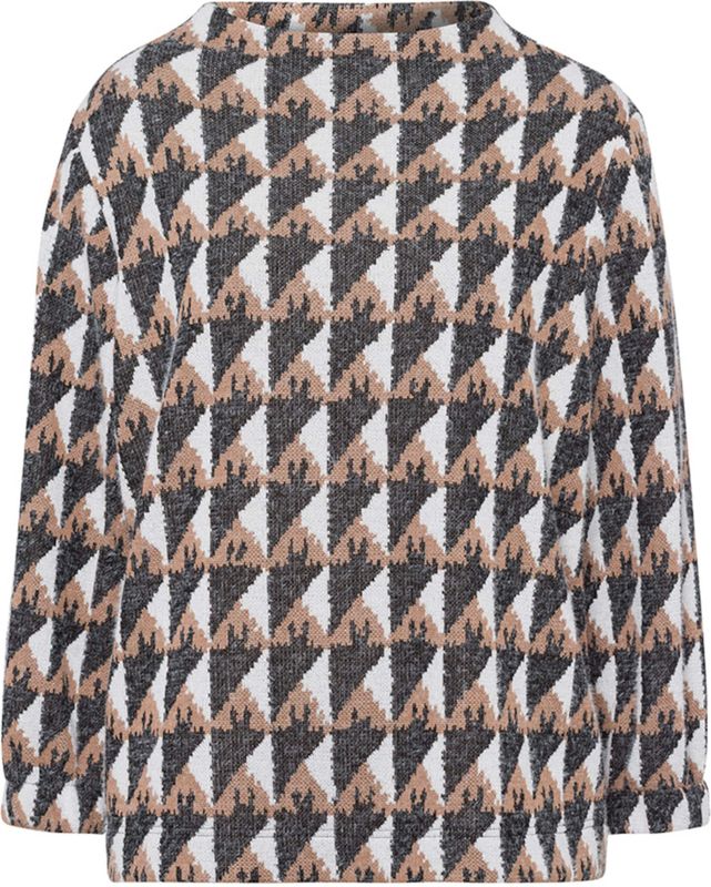 Frank Walder - W53110003 - Top - Zand - Lange Mouw