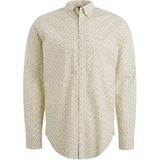 PME Legend Heren overhemd lange mouw ecru (Maat: S)