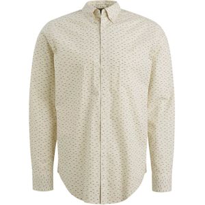 PME Legend Heren overhemd lange mouw ecru (Maat: S)