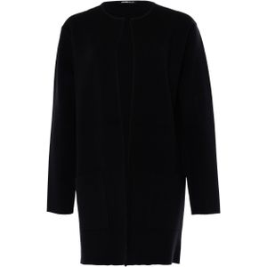 Frank Walder Vest zwart (Maat: 40) - Effen - Halslijn: Ronde hals,