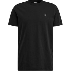 Cast Iron T-shirt zwart (Maat: L) - Effen - Halslijn: Ronde hals,