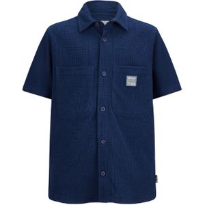 Retour Overhemd korte mouw blauw (Maat: 134-140) - Effen